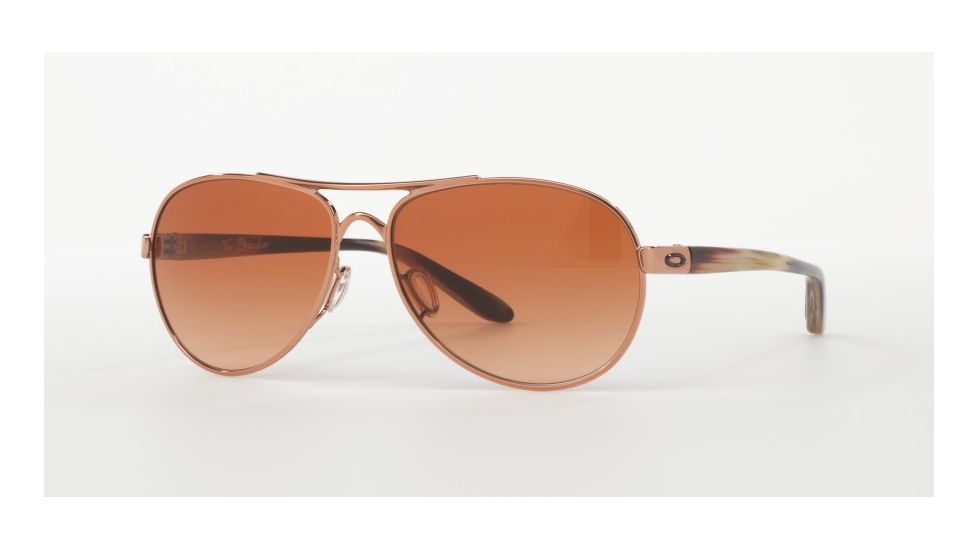 Oakley TIE BREAKER OO4108 Single Vision Prescription Sunglasses OO4108-410808-56 - Lens Diameter 56 mm, Frame Color Rose Gold