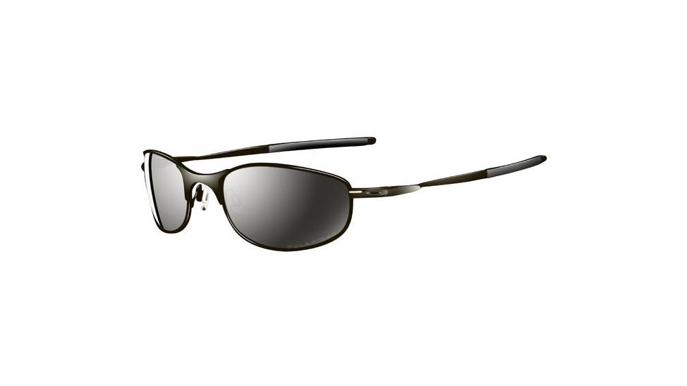 Oakley Tightrope Sunglasses, Pewter Frame, Black Irid Lens, Polarized OO4040-02