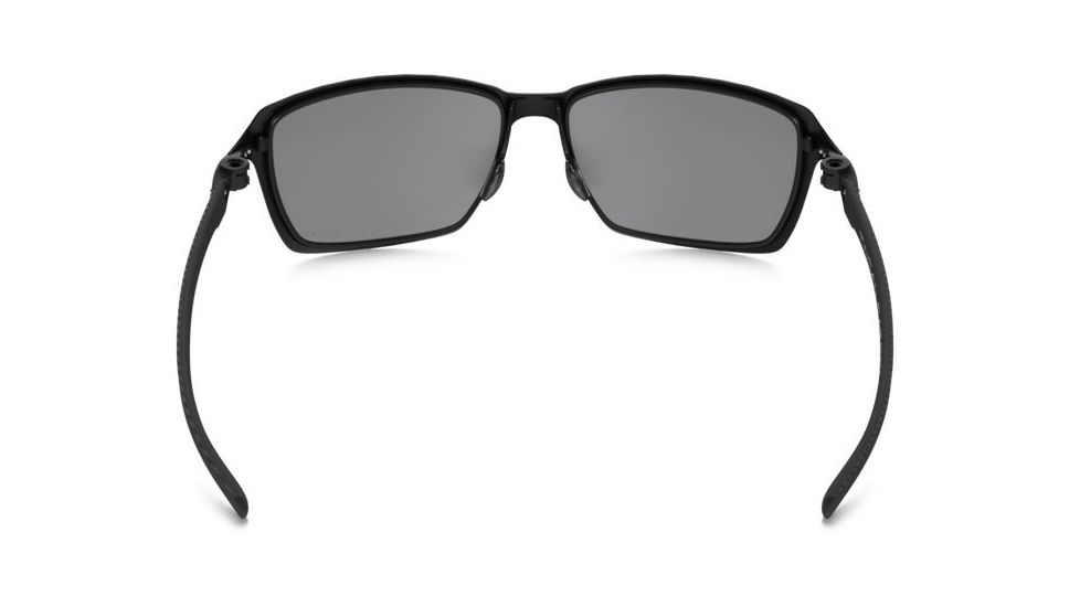 Oakley Tincan Carbon Sunglasses Satin Black/Steel Frame, Black Iridium Polarized Lens-OO6017-02