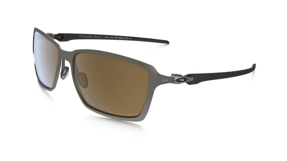 Oakley Tincan Carbon Sunglasses Titanium Frame, Titanium Iridium Polarized Lens-OO6017-05