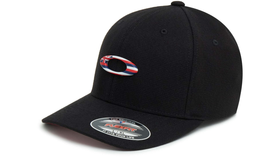 Oakley Tincan Flag Hawaii Cap - Mens, Blackout, Small/Medium, FOS900142-02E-S/M
