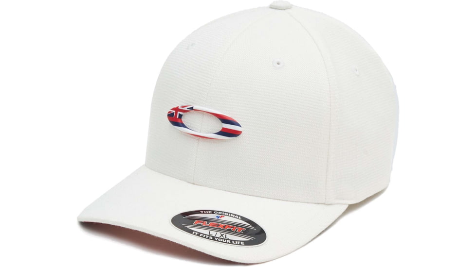 Oakley Tincan Flag Hawaii Cap - Mens, White, Small/Medium, FOS900142-100-S/M