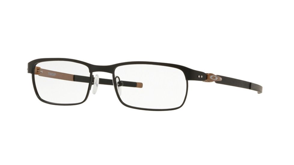 Oakley Tincup Eyeglass Frames 318405-50 - Satin Black Frame, Clear Lenses