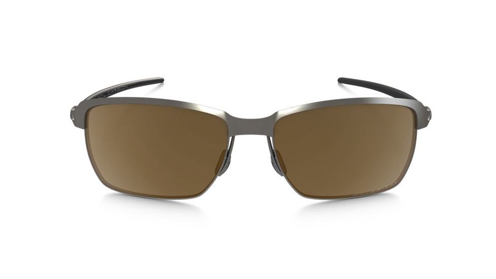 Oakley Tinfoil Carbon Sunglasses Titanium/Titanium Frame, Titanium Iridium Polarized Lens-OO6018-05