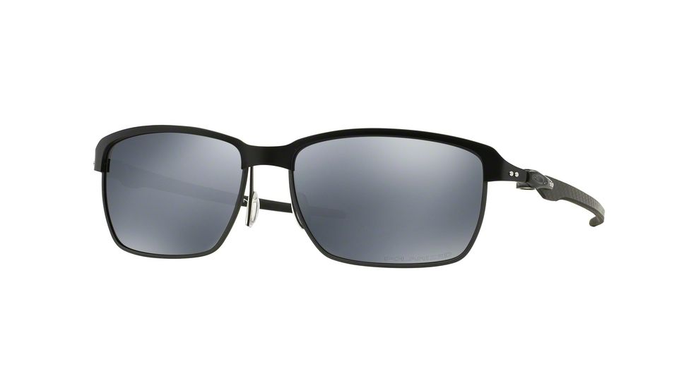 Oakley TINFOIL CARBON OO6018 Progressive Prescription Sunglasses OO6018-601802-58 - Lens Diameter 58 mm, Frame Color Satin Black/ Steel