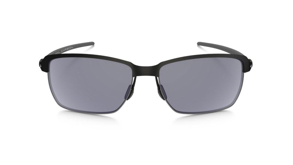 Oakley Tinfoil Carbon Sunglasses Carbon Matte Black/Silver Frame, Grey Lens-OO6018-01