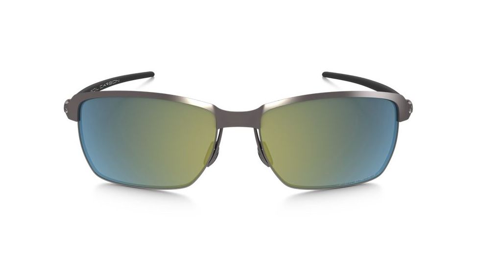 Oakley Tinfoil Carbon Sunglasses Lead/Matte Black Frame, Emerald Iridium Polarized Lens-OO6018-04