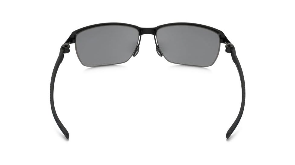 Oakley Tinfoil Carbon Sunglasses Satin Black/Steel Frame, Black Iridium Polarized Lens-OO6018-02