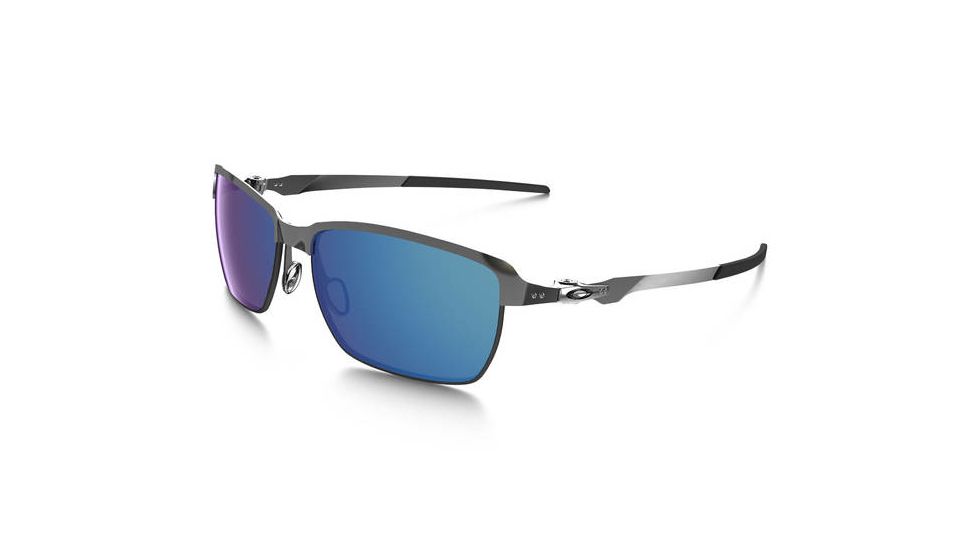 Oakley Tinfoil Mens Sunglasses, Polished Chrome Frame, Ice Iridium Lens OO4083-04