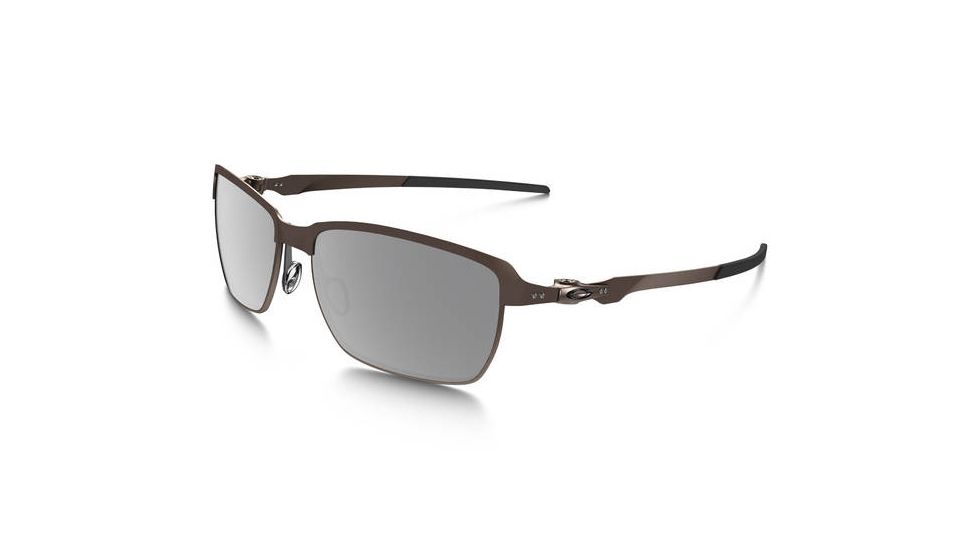 Oakley Tinfoil Mens Sunglasses, Brushed Chrome Frame, Grey Polarized Lens OO4083-05
