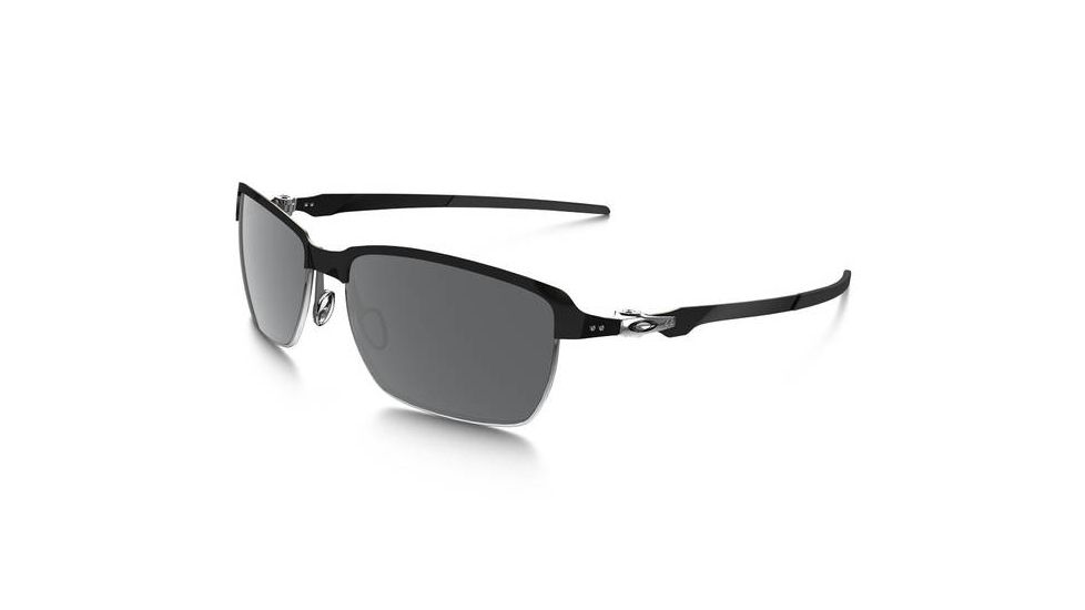 Oakley Tinfoil Mens Sunglasses, Polished Black Frame, Black Iridium Polarized Lens OO4083-06