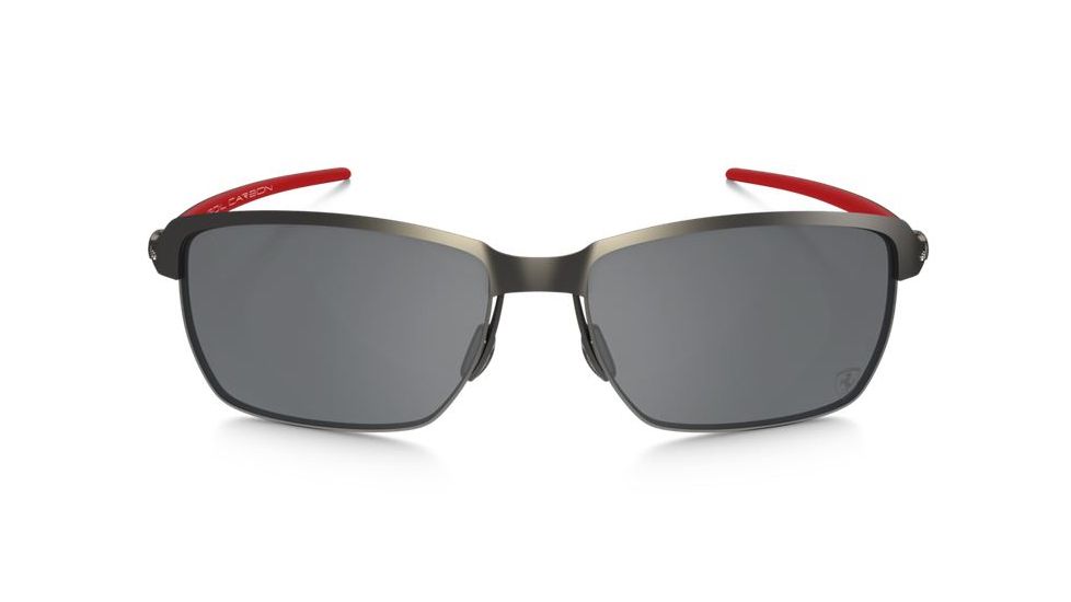 Oakley TinFoil Sunglasses Carbon/Carbon Frame, Black Iridium Polarized Lens-OO6018-06
