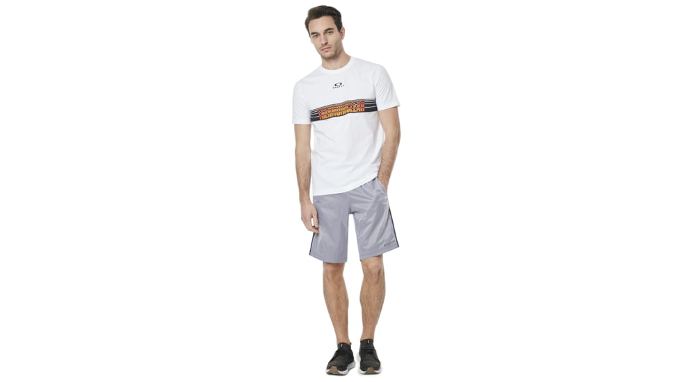 Oakley Tn Racing Center Sunset Stripe - Mens, White, Medium 457693-100-M