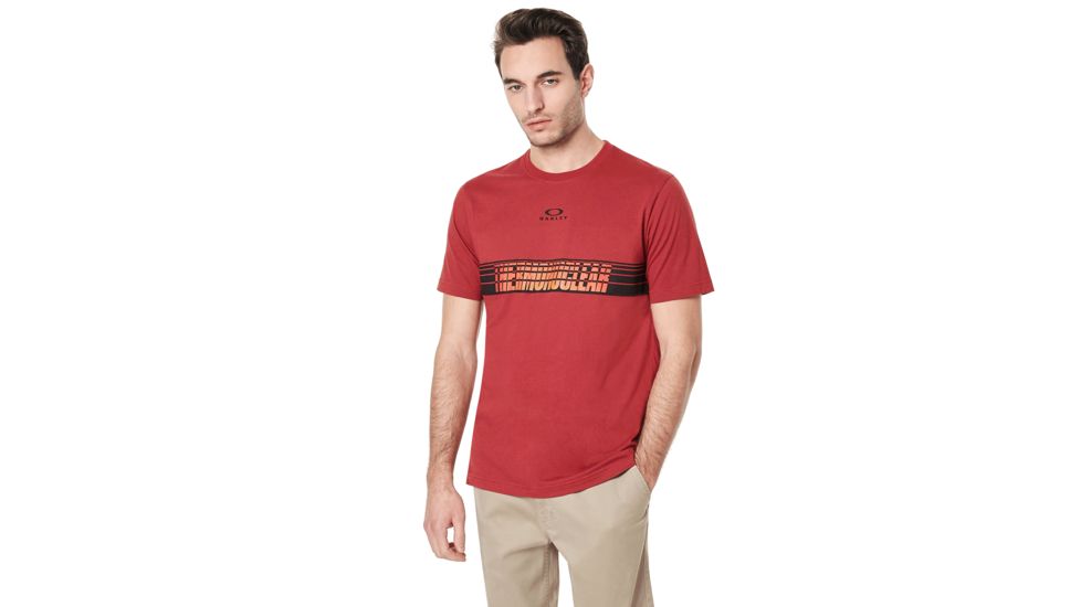 Oakley Tn Racing Center Sunset Stripe - Mens, Sundried Tomato, 2XL, 457693-4ST-XXL