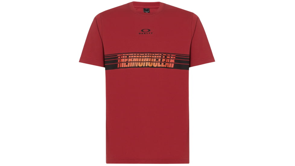 Oakley Tn Racing Center Sunset Stripe - Mens, Sundried Tomato, Large, 457693-4ST-L