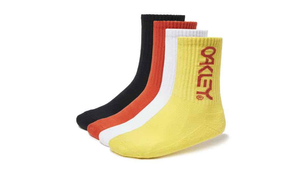 Oakley Tnp Logo Socks - Mens, White, Small/Medium 93331-100-S/M