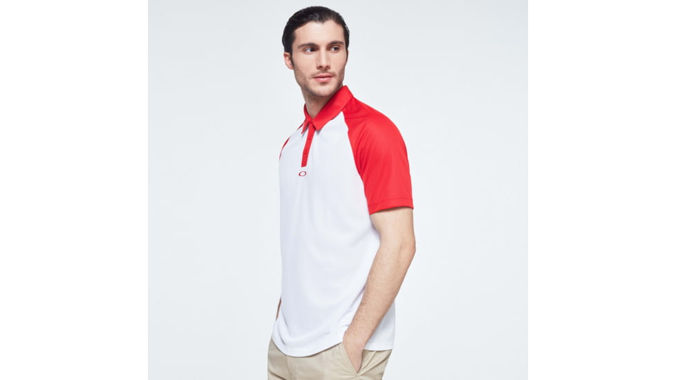 Oakley Traditional Golf Polo - Mens, High Risk Red, Small, FOA400137-43A-S