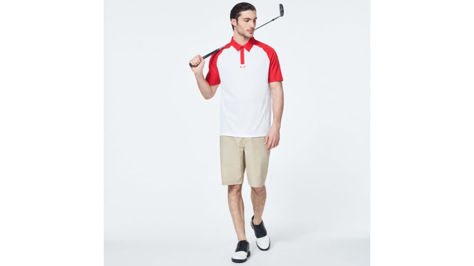 Oakley Traditional Golf Polo - Mens, High Risk Red, Small, FOA400137-43A-S