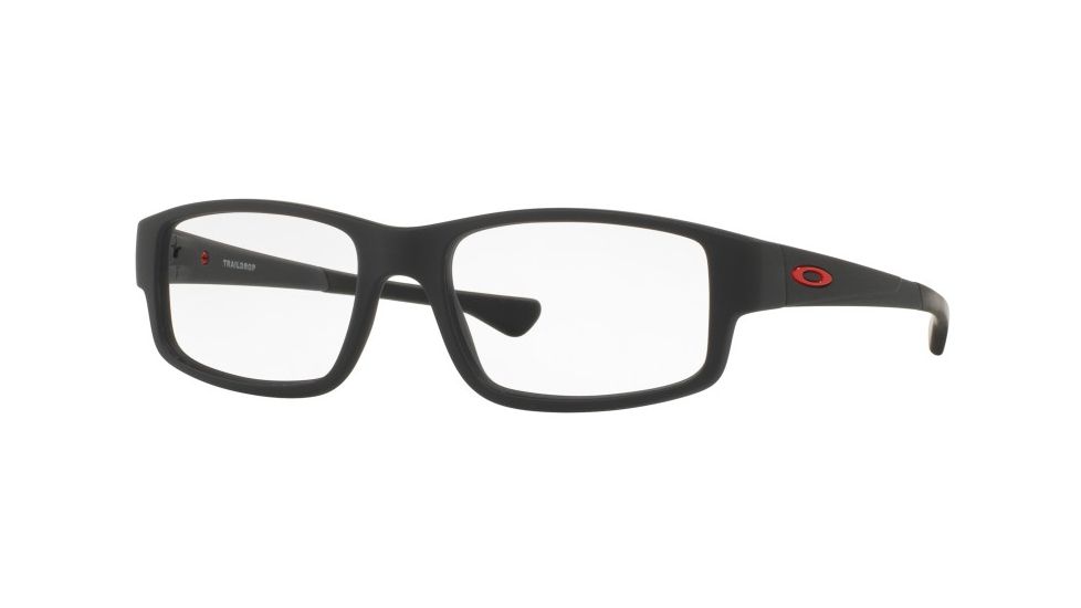 Oakley TRAILDROP OX8104 Bifocal Prescription Eyeglasses 810402-52 - Satin Black Ink Frame