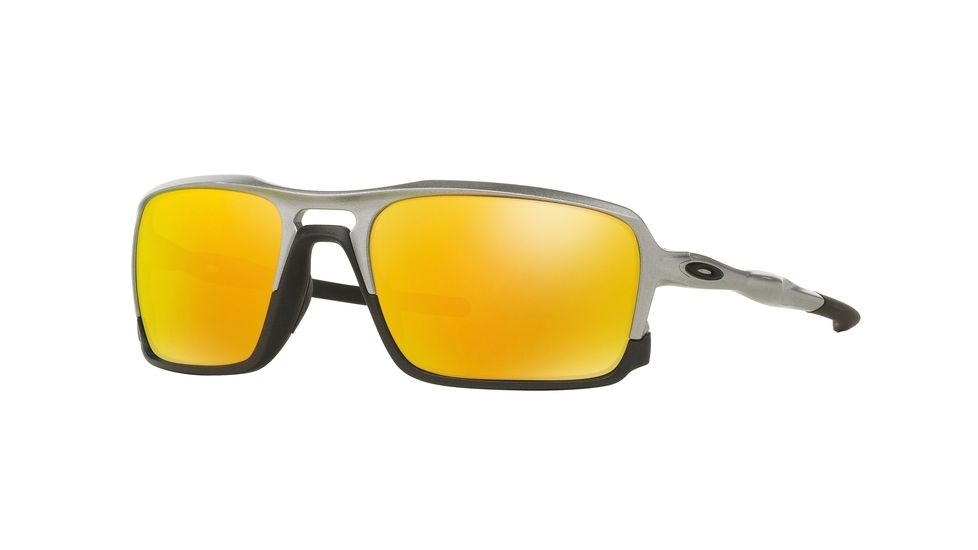 Oakley TRIGGERMAN OO9266 Progressive Prescription Sunglasses OO9266-926608-59 - Lens Diameter 59 mm, Frame Color Silver/Steel