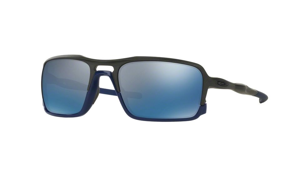 Oakley TRIGGERMAN OO9266 Progressive Prescription Sunglasses OO9266-926609-59 - Lens Diameter 59 mm, Frame Color Steel/Matte Navy