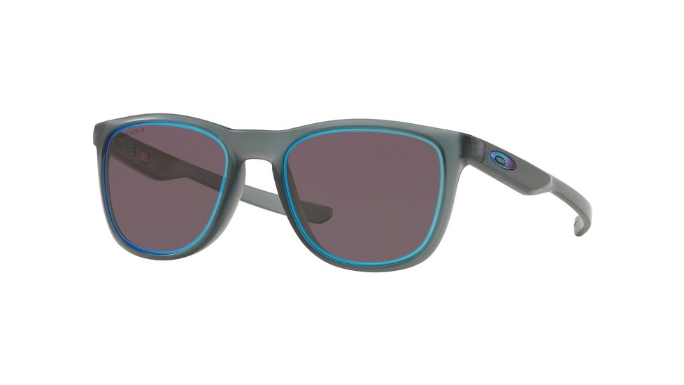 Oakley TRILLBE X OO9340 Single Vision Prescription Sunglasses, 52mm, Matte Crystal Black, OO9340-934015-52-SV