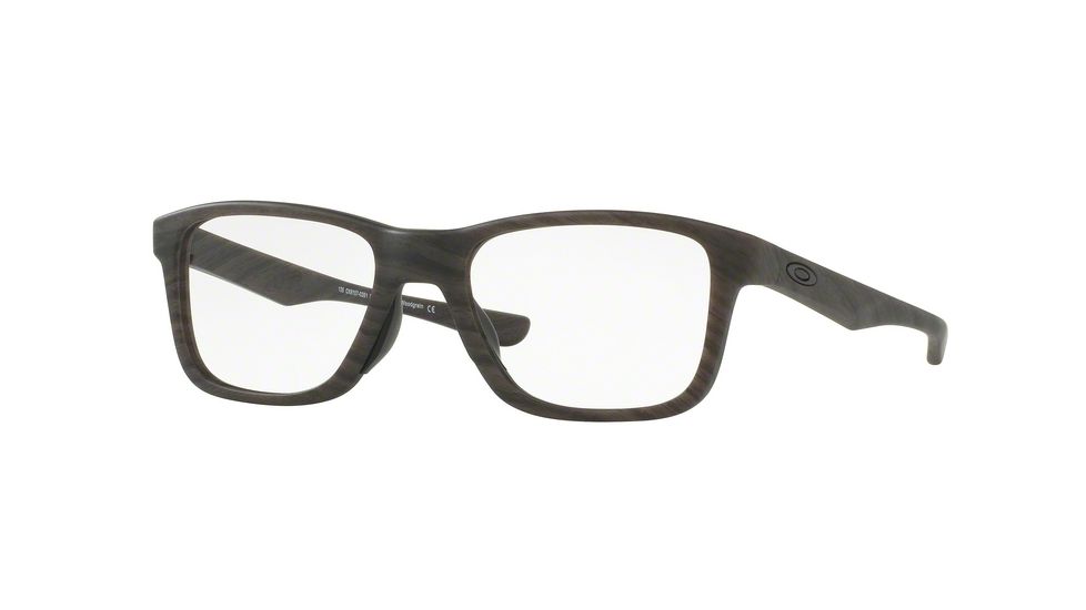 Oakley Trim Plane OX8107 Single Vision Prescription Eyeglasses 810703-53 - Matte Woodgrain Frame