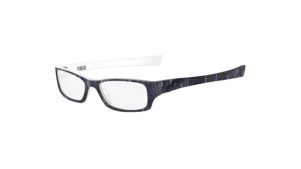 Oakley Tumbler 51mm Black Plaid Eyeglass Frames w/ Blank Lenses 22-155