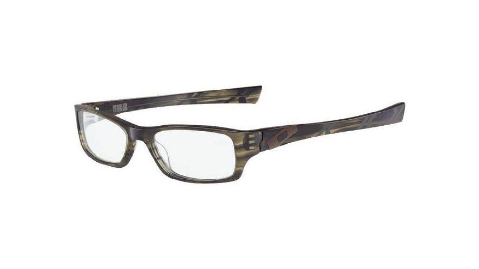 Oakley Tumbler 51mm Olive Tortoise Single Vision Rx Eyeglasses 22-157