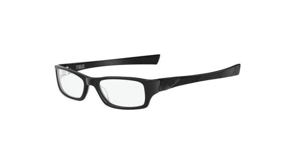 Oakley Tumbler 51mm Polished Black Eyeglass Frames w/ Blank Lenses 22-158