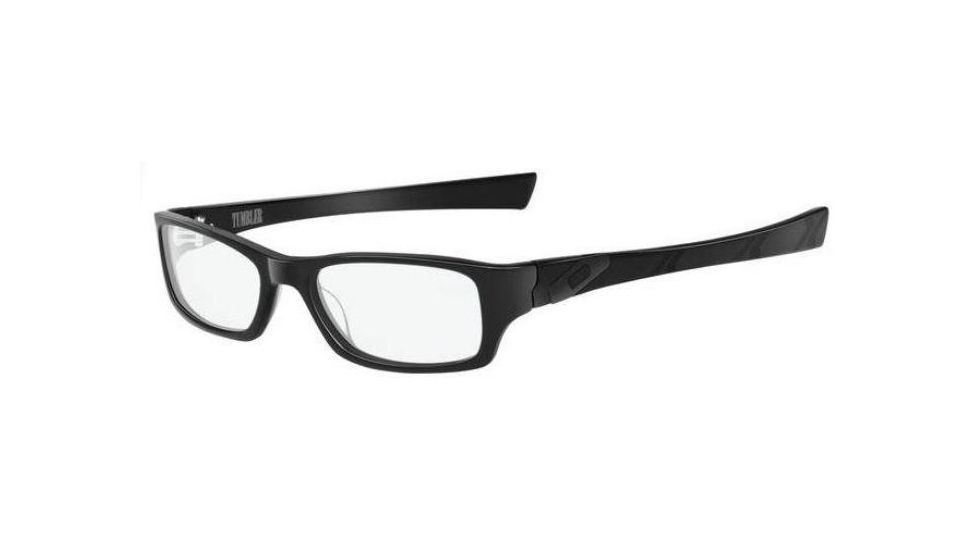 Oakley Tumbler 51mm Polished Black Single Vision Prescription Eyeglasses 22-158