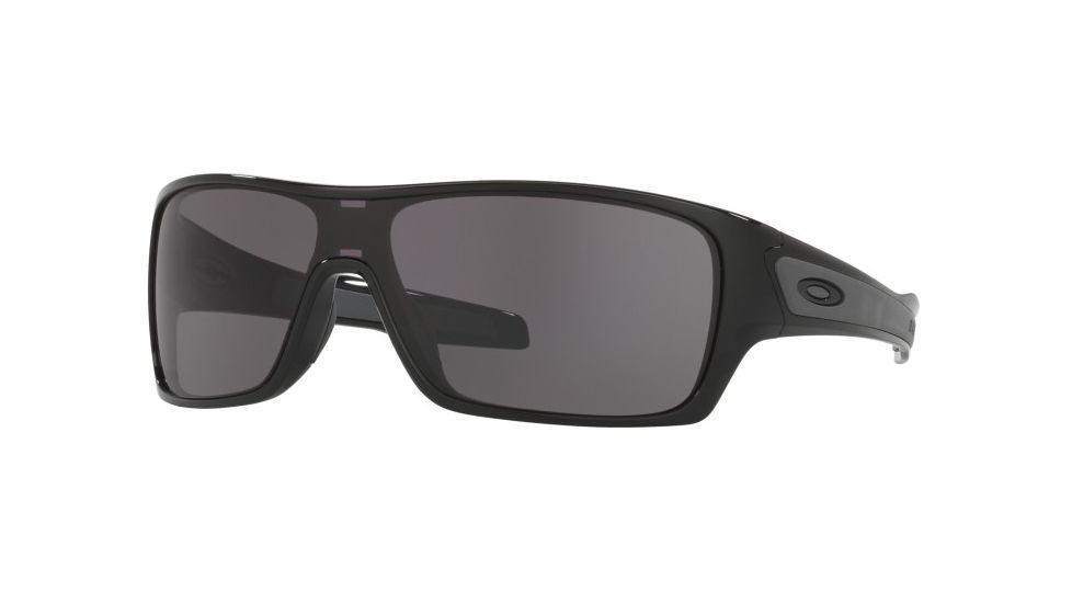 Oakley TURBINE ROTOR OO9307 Sunglasses 930701-32 - Polished Black Frame, Warm Grey Lenses