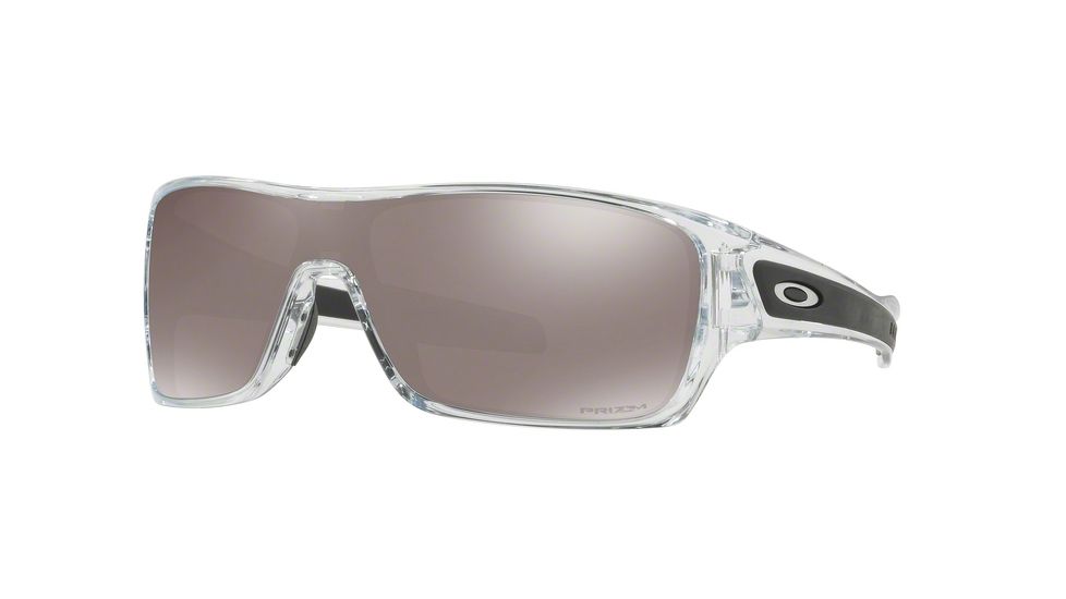 Oakley Turbine Rotor OO9307 Sunglasses 930716-32 - Polished Clear Frame, Prizm Black Polarized Lenses