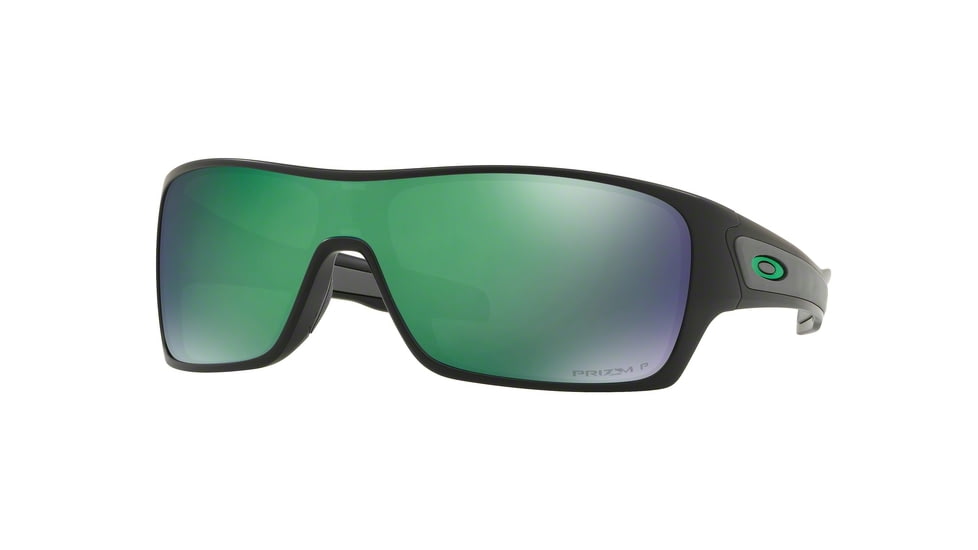 Oakley Turbine Rotor OO9307 Sunglasses 930721-32 - Matte Black Frame, Prizm Jade Polarized Lenses