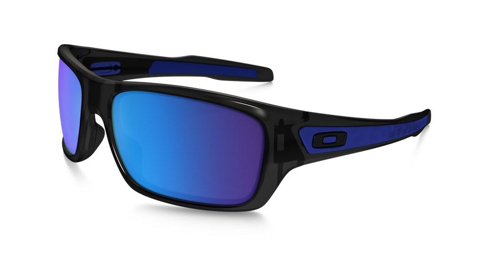 Oakley Turbine Sunglasses - Men's, Black Ink Frame, Sapphire Iridium 63 mm Lenses, OO9263-05