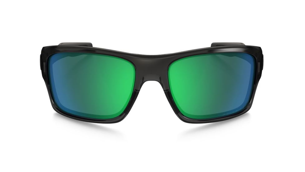Oakley Turbine Sunglasses - Men's, Grey Smoke Frame, Jade Iridium Polarized 63 mm Lenses, OO9263-09