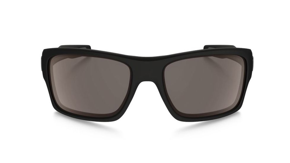 Oakley Turbine Sunglasses - Men's, Matte Black Frame, Warm Grey 63 mm Lenses, OO9263-01