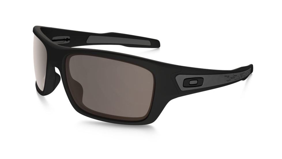 Oakley Turbine Sunglasses - Men's, Matte Black Frame, Warm Grey 63 mm Lenses, OO9263-01