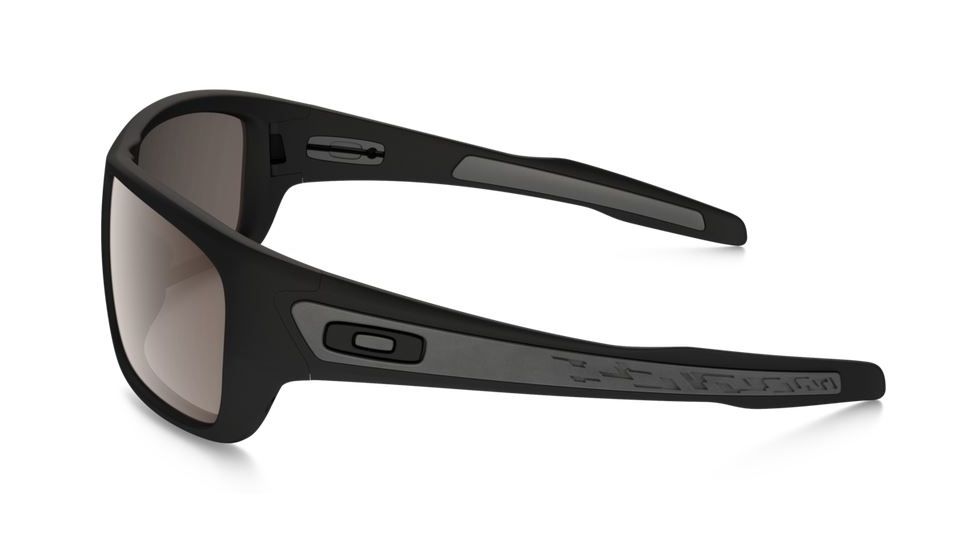 Oakley Turbine Sunglasses - Men's, Matte Black Frame, Warm Grey 63 mm Lenses, OO9263-01