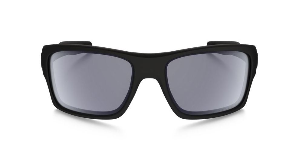 Oakley Turbine Sunglasses - Men's, Matte Black Frame, Grey Polarized 63 mm Lenses, OO9263-07