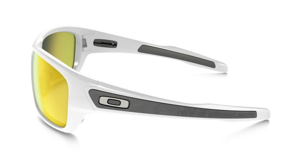 Oakley Turbine Sunglasses - Men's, Polished White Frame, Fire Iridium 63 mm Lenses, OO9263-04