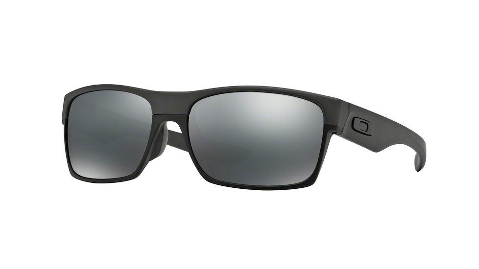 Oakley TWOFACE ASIA FIT OO9256 Sunglasses 925604-60 - Steel Frame, Black Iridium Lenses