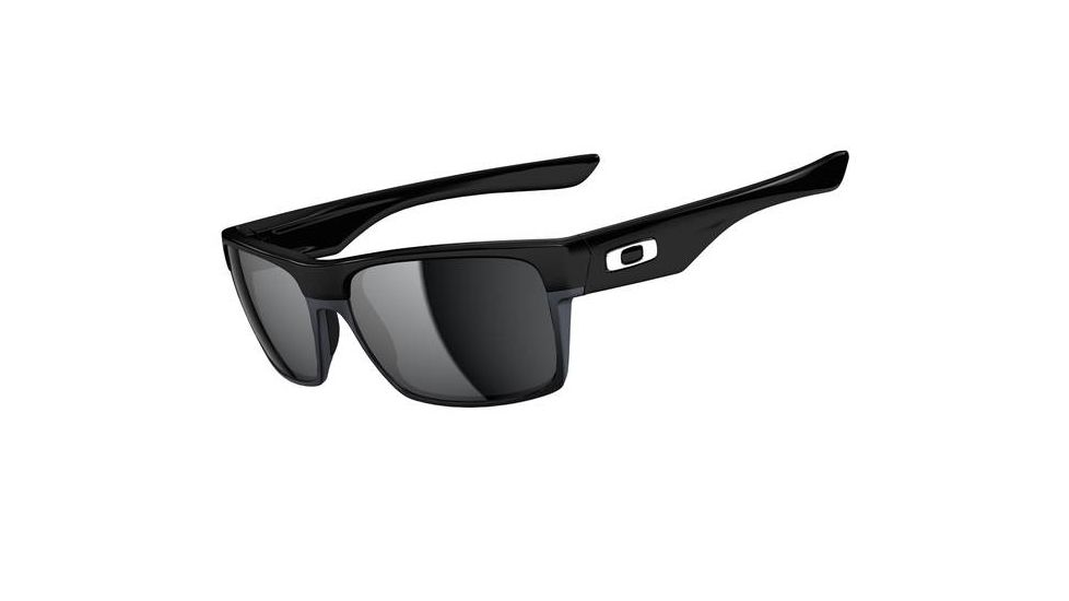 Oakley TwoFace Mens Sunglasses Polished Black Frame, Black Iridium Lens OO9189-02
