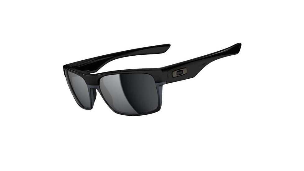 Oakley TwoFace Mens Sunglasses Polished Black Frame, Black Iridium Polarized Lens OO9189-01