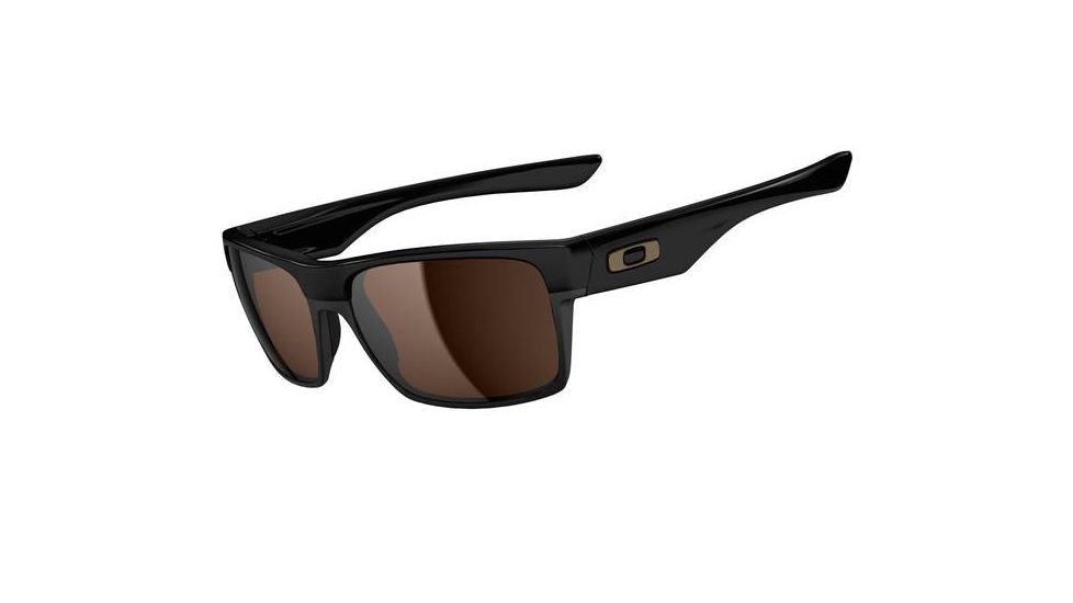 Oakley TwoFace Mens Sunglasses Polished Black Frame, Dark Bronze Lens OO9189-03