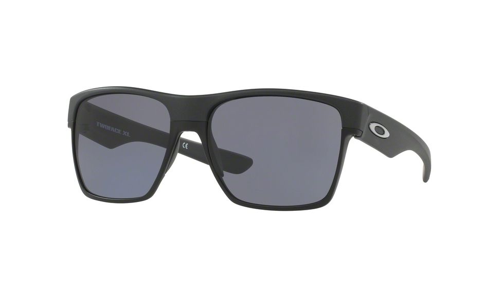 Oakley TWOFACE XL OO9350 Sunglasses 935003-59 - Steel Frame, Grey Lenses