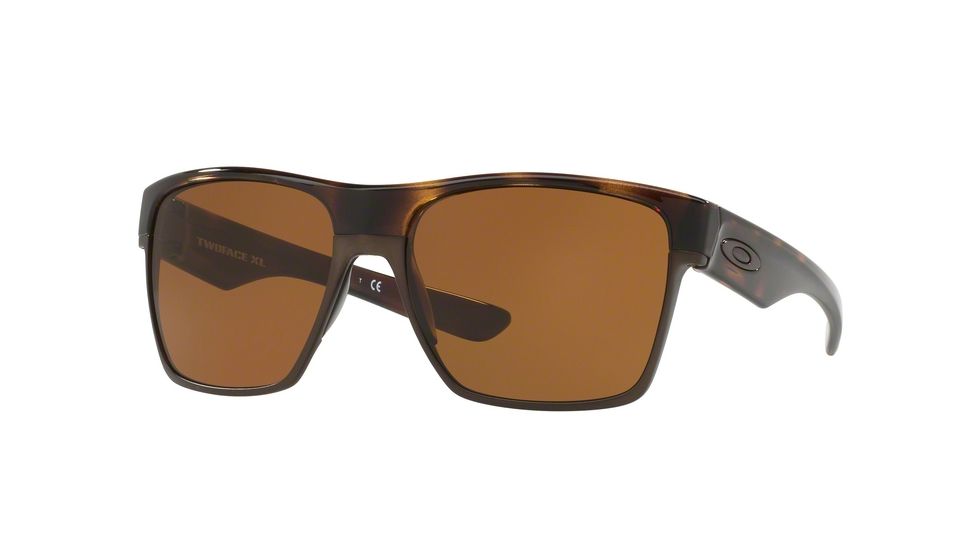 Oakley TWOFACE XL OO9350 Sunglasses 935006-59 - Polished Brown Tortoise Frame, Dark Bronze Lenses