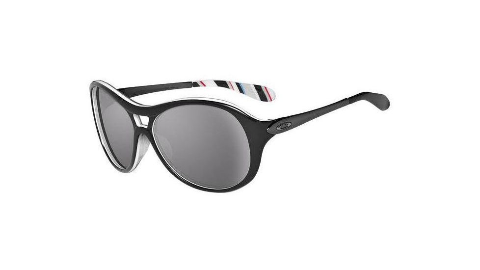 Oakley Vacancy Black Stripe Frame w/ Grey Lenses Sunglasses OO2014-01