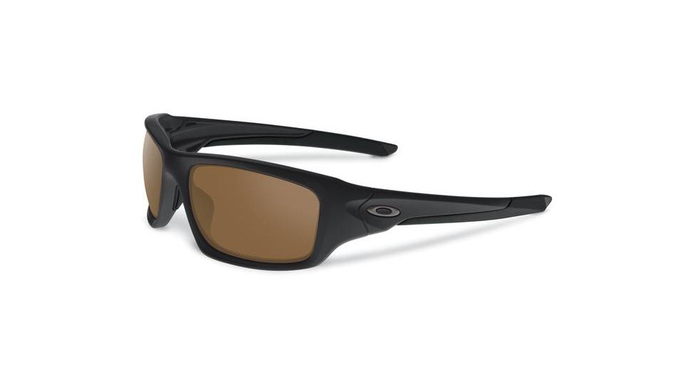 Oakley Valve Mens Sunglasses Matte Black Frame, Dark Bronze Lens OO9236-03