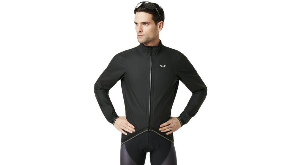 Oakley Waterproof Cycling Jacket - Mens, Blackout, Large, 412693-02E-L